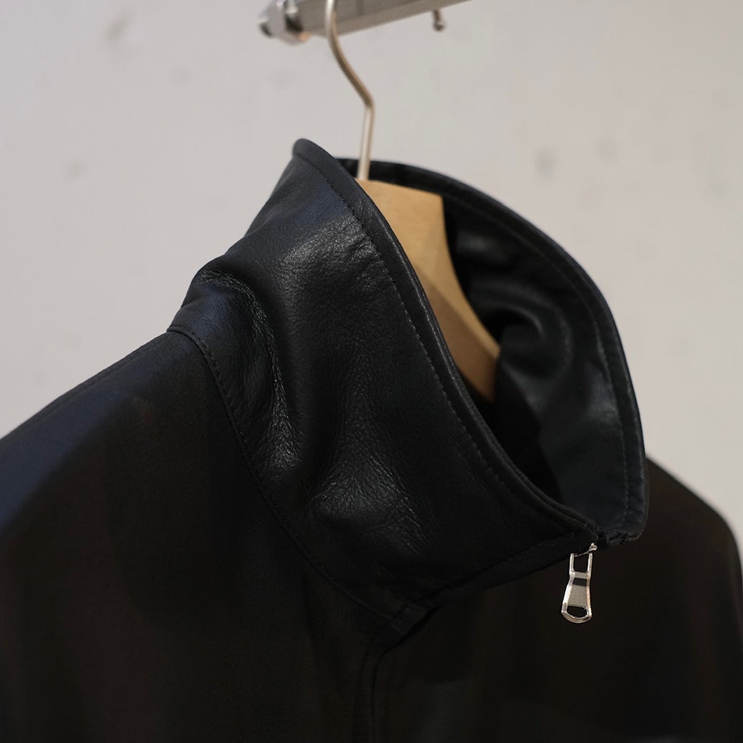 LEATHER TRAINING JACKET