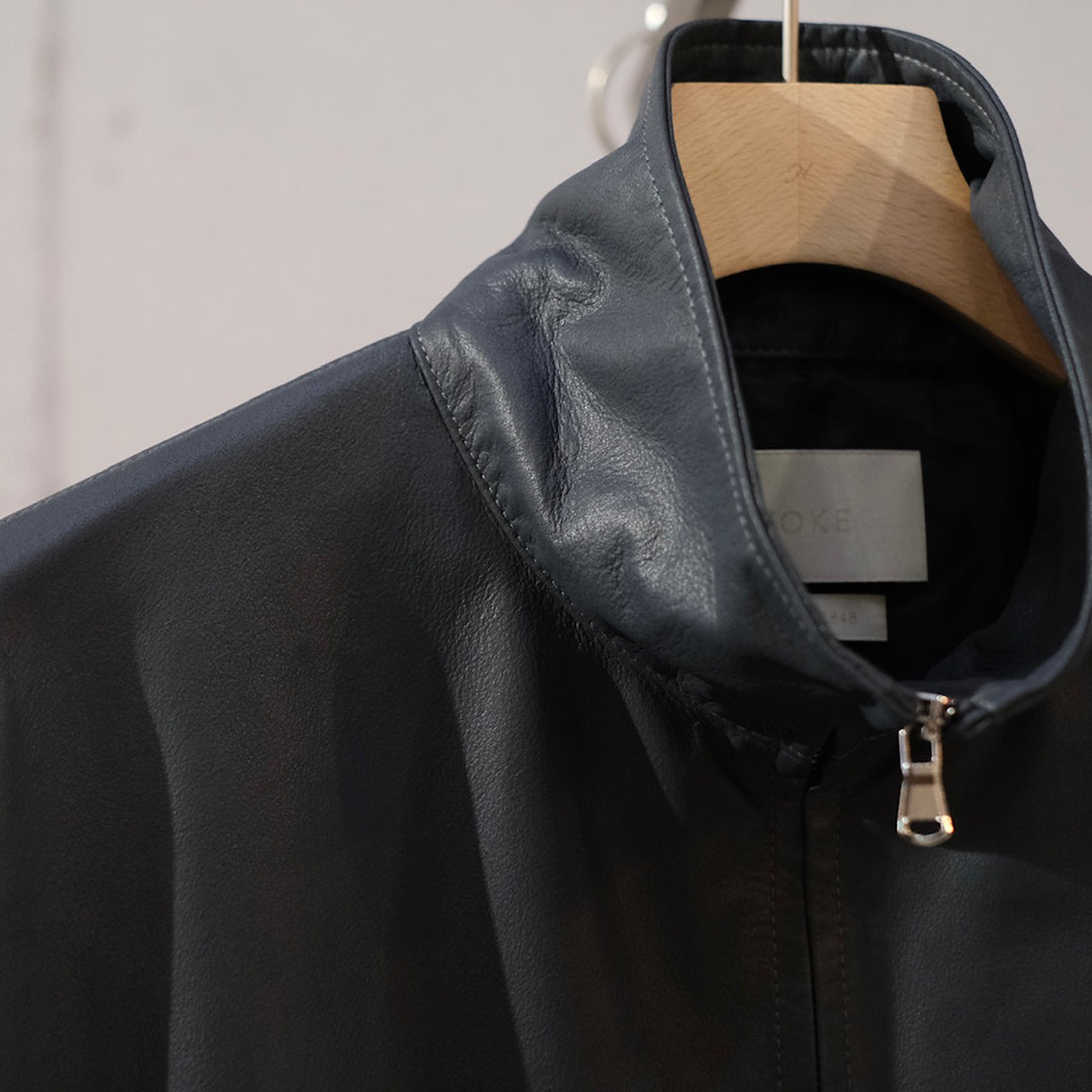 LEATHER TRAINING JACKET