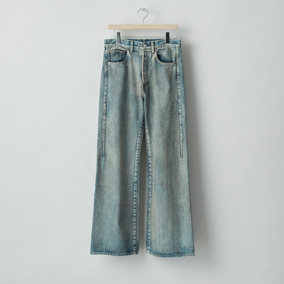 DEFORMED FLARE VINTAGE DENIM JEANS