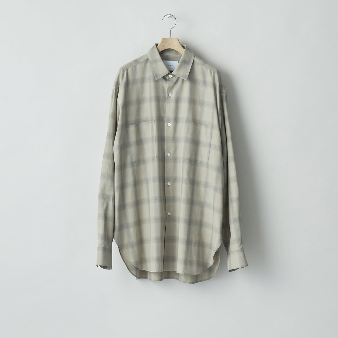 C/R CHECK OVERSIZED DOWN PAT SHIRT