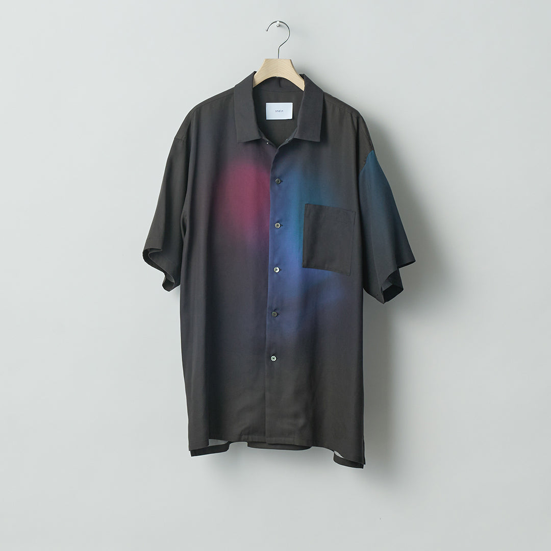 OVERSIZED TENCEL OPEN COLLAR SS SHIRT