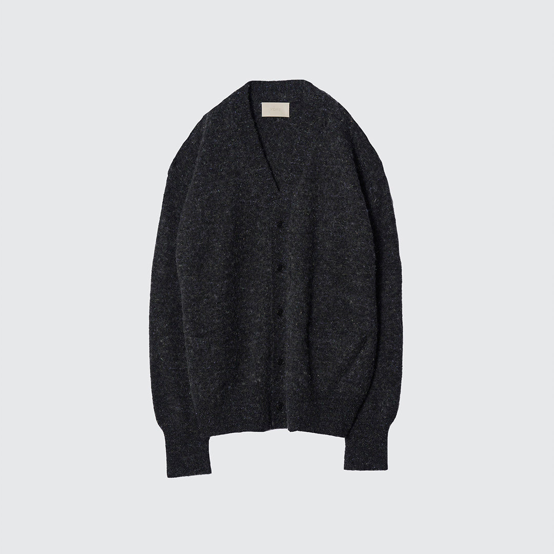 PEARL GLITTER BLEND WOOL CARDIGAN