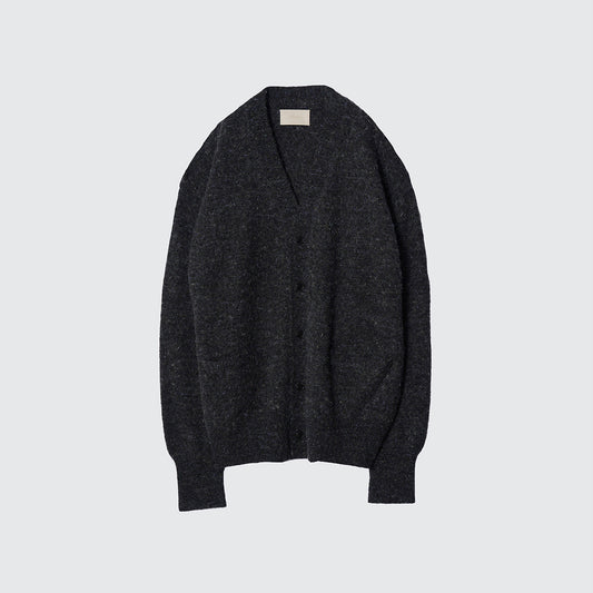 PEARL GLITTER BLEND WOOL CARDIGAN