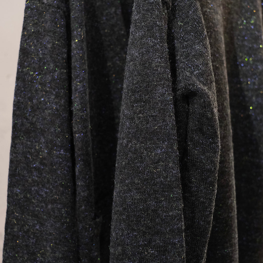 PEARL GLITTER BLEND WOOL CARDIGAN