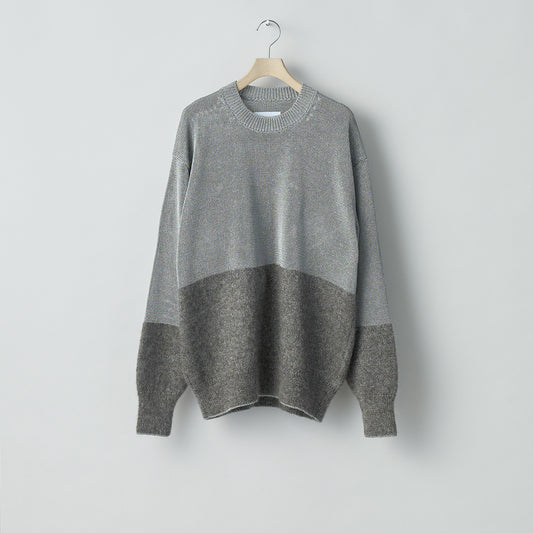 MOHAIR GLITTER KNIT COMBINATION LS
