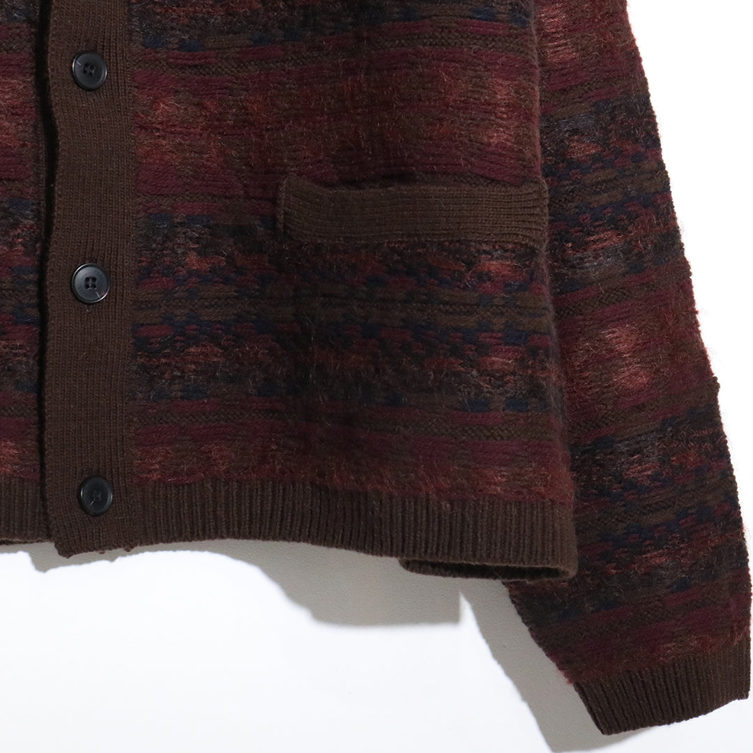 FAIRISLE LADDERBACK JACQUARD CARDIGAN