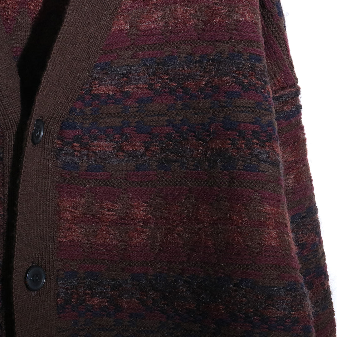 FAIRISLE LADDERBACK JACQUARD CARDIGAN