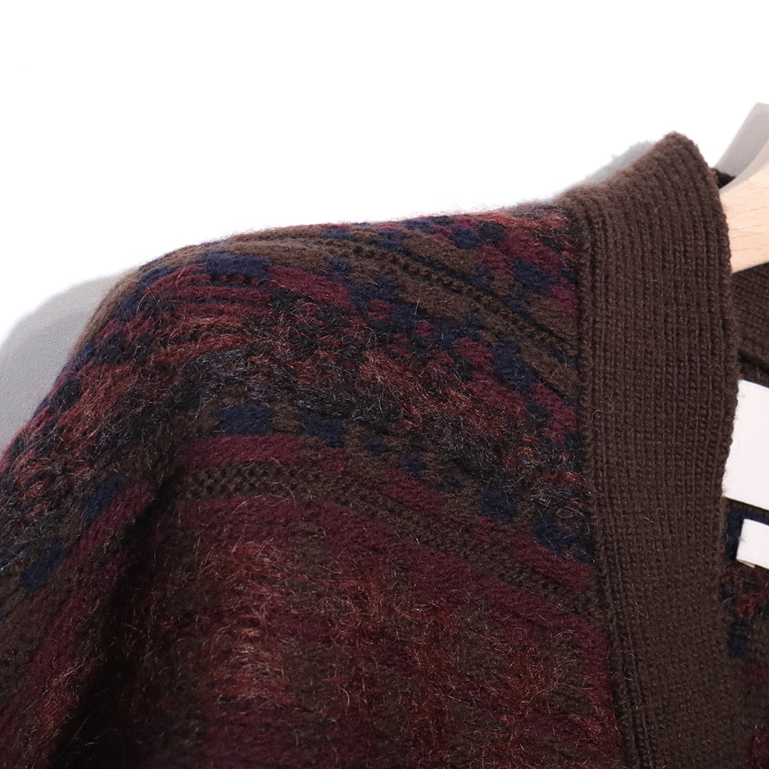 FAIRISLE LADDERBACK JACQUARD CARDIGAN