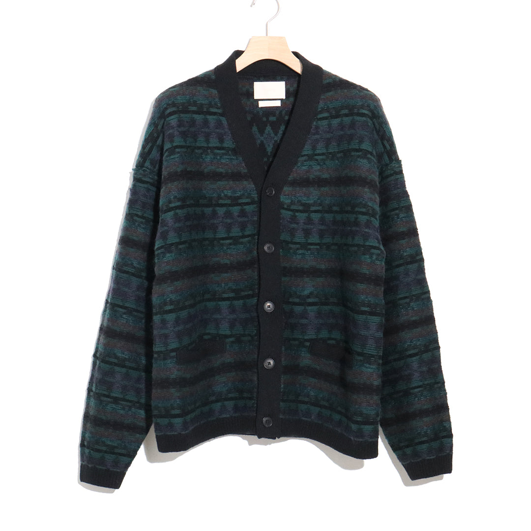 FAIRISLE LADDERBACK JACQUARD CARDIGAN