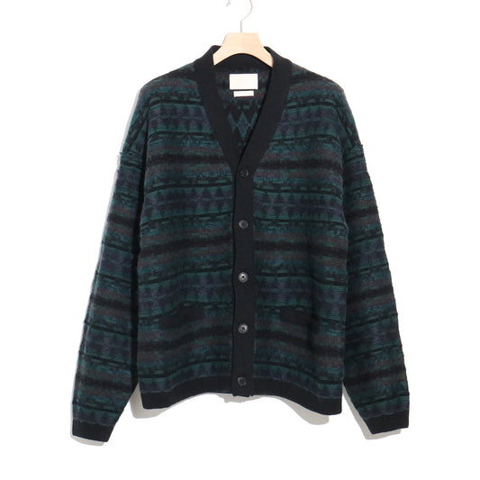 FAIRISLE LADDERBACK JACQUARD CARDIGAN