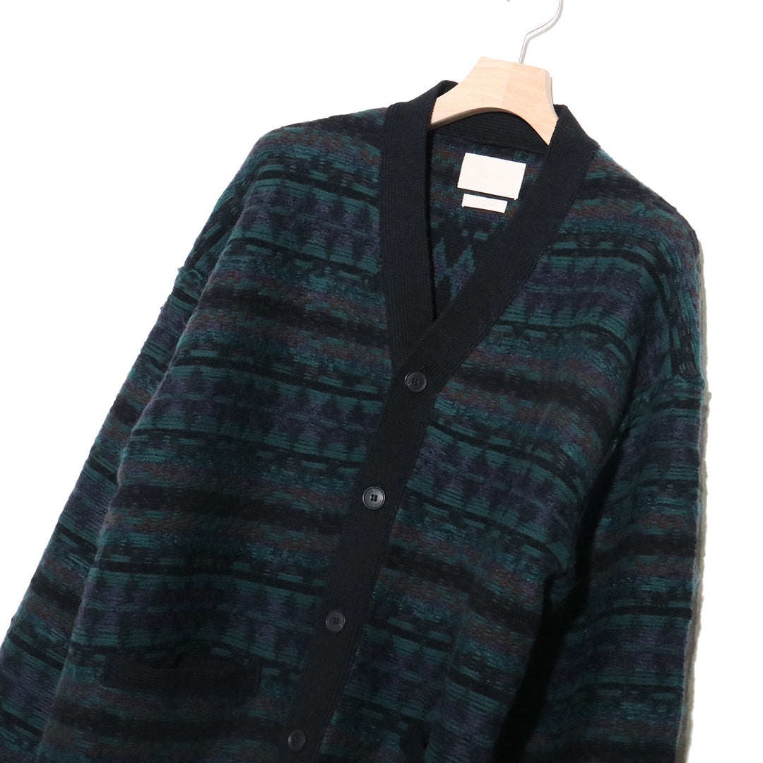 FAIRISLE LADDERBACK JACQUARD CARDIGAN