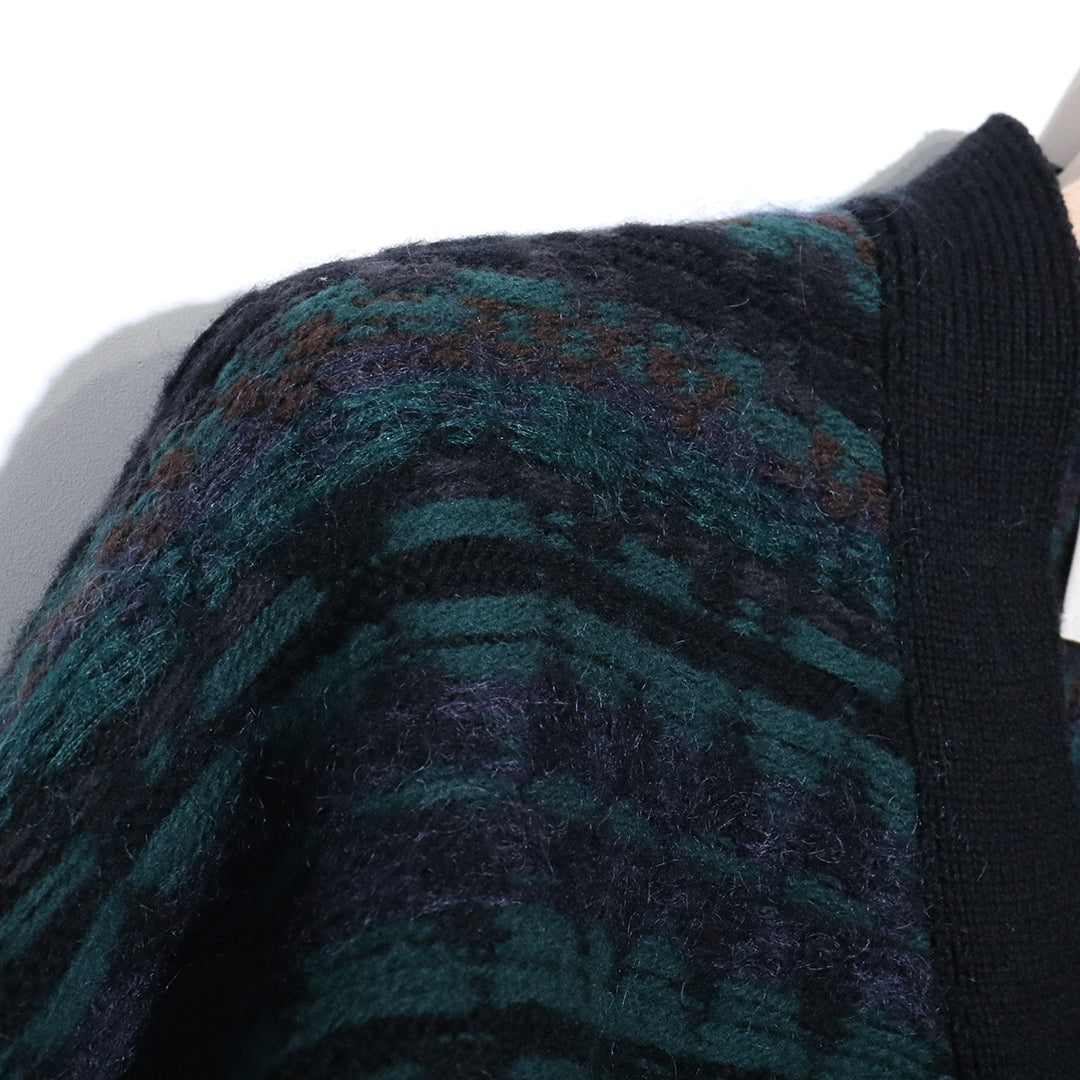 FAIRISLE LADDERBACK JACQUARD CARDIGAN