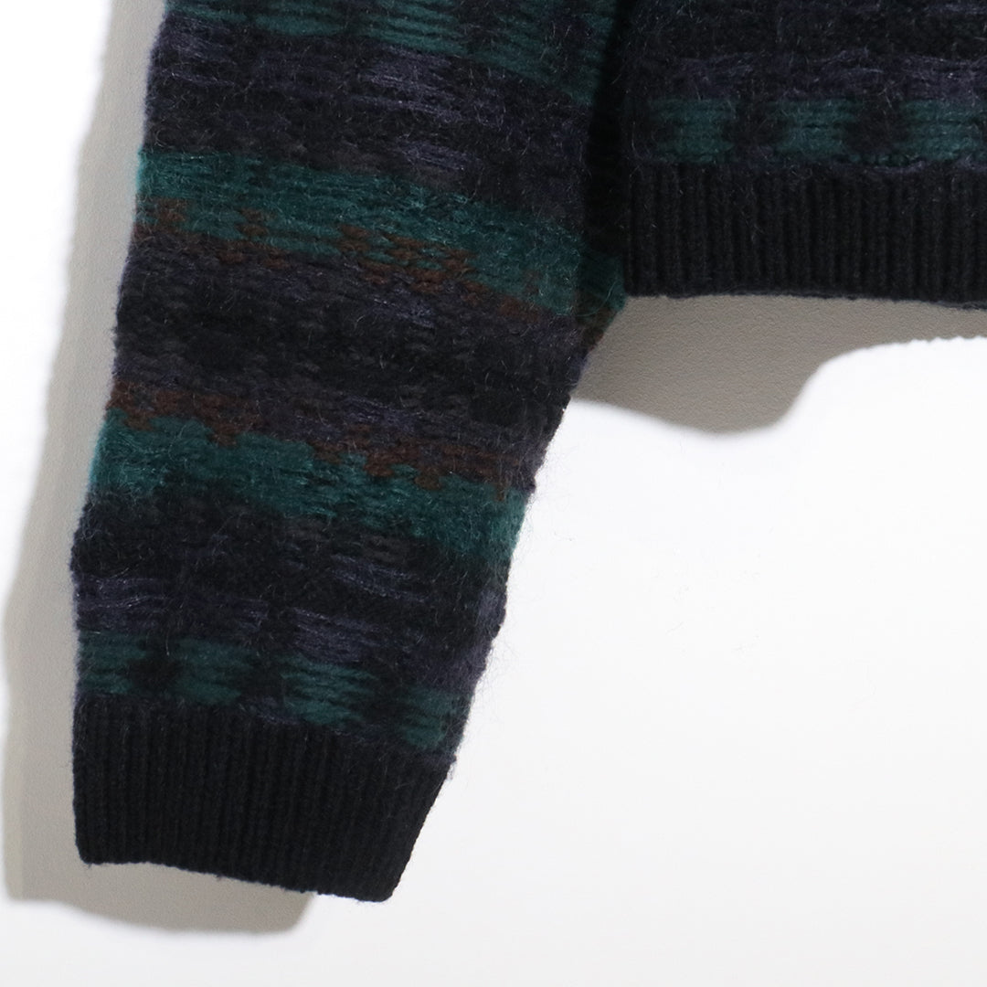FAIRISLE LADDERBACK JACQUARD SWEATER