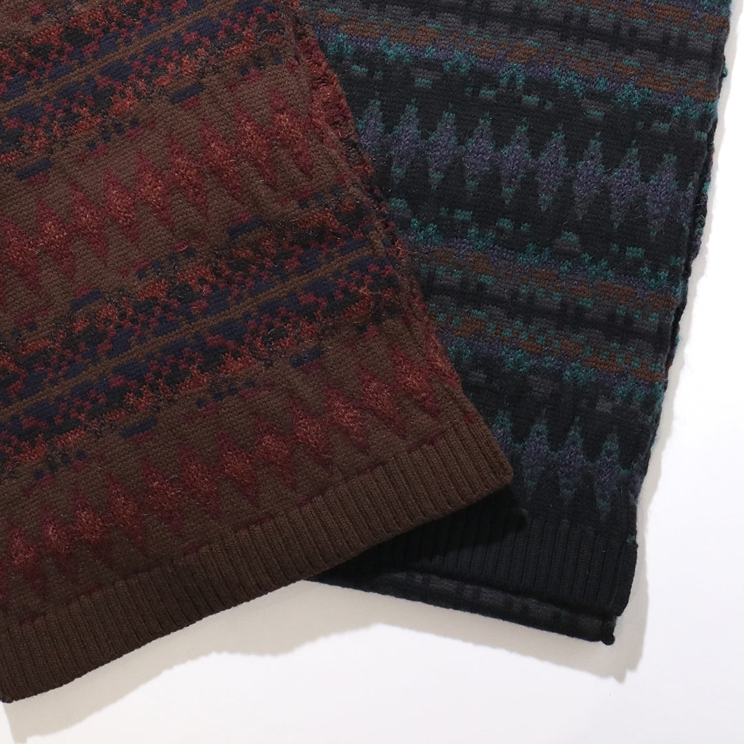 FAIRISLE LADDERBACK JACQUARD LONG STOLE