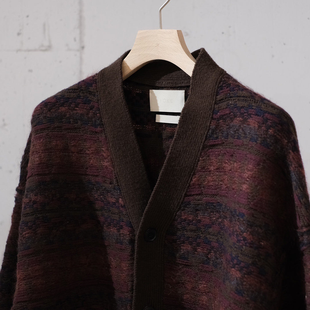 FAIRISLE LADDERBACK JACQUARD CARDIGAN
