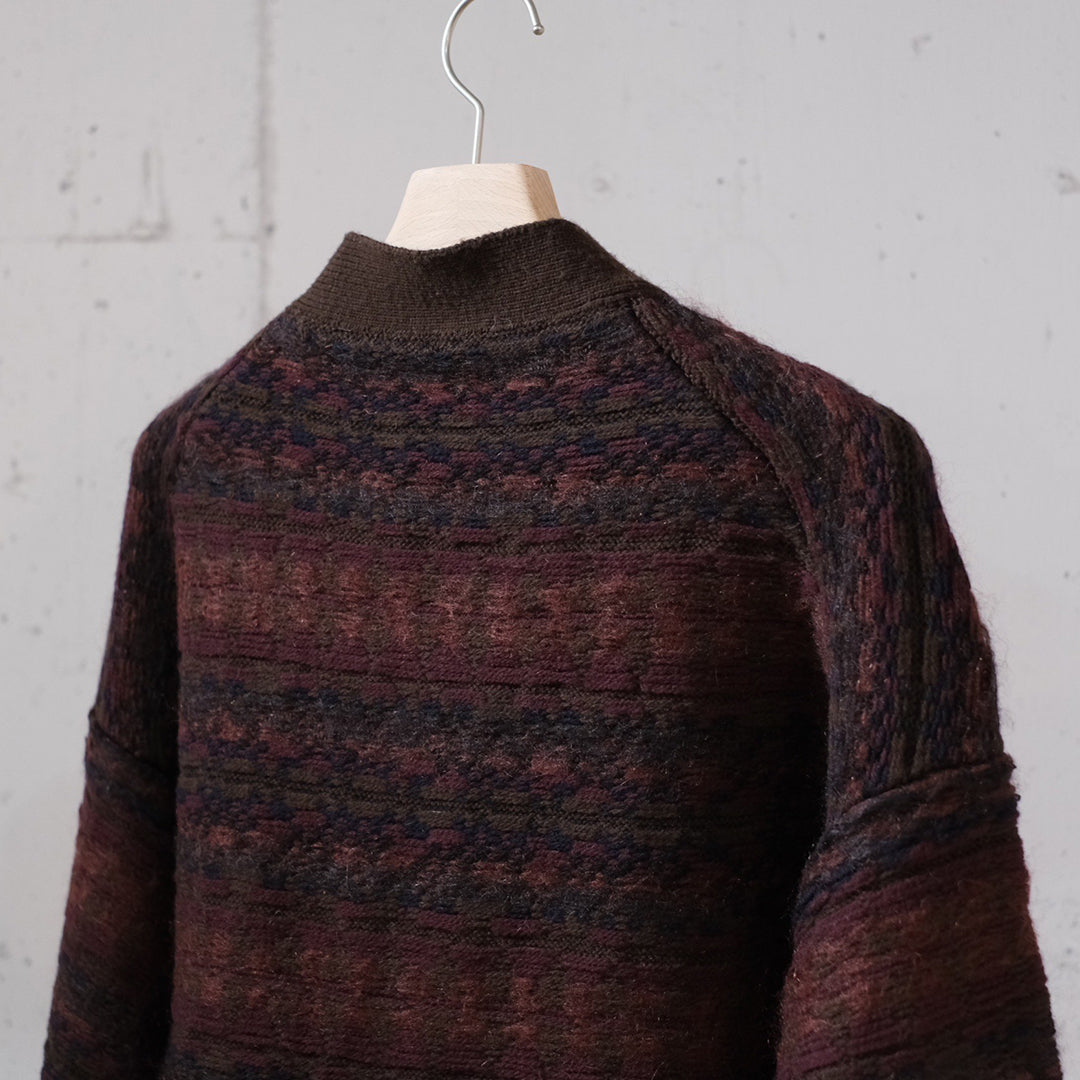 FAIRISLE LADDERBACK JACQUARD CARDIGAN