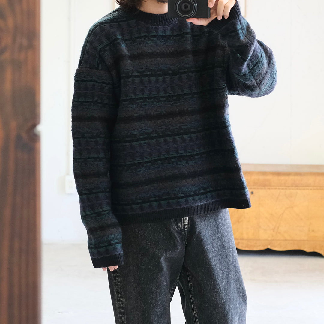 FAIRISLE LADDERBACK JACQUARD SWEATER