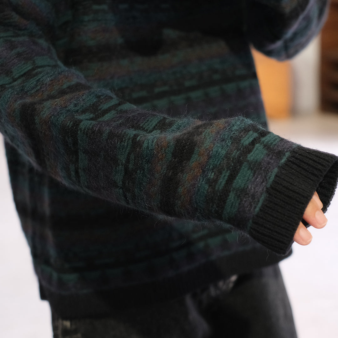 FAIRISLE LADDERBACK JACQUARD SWEATER