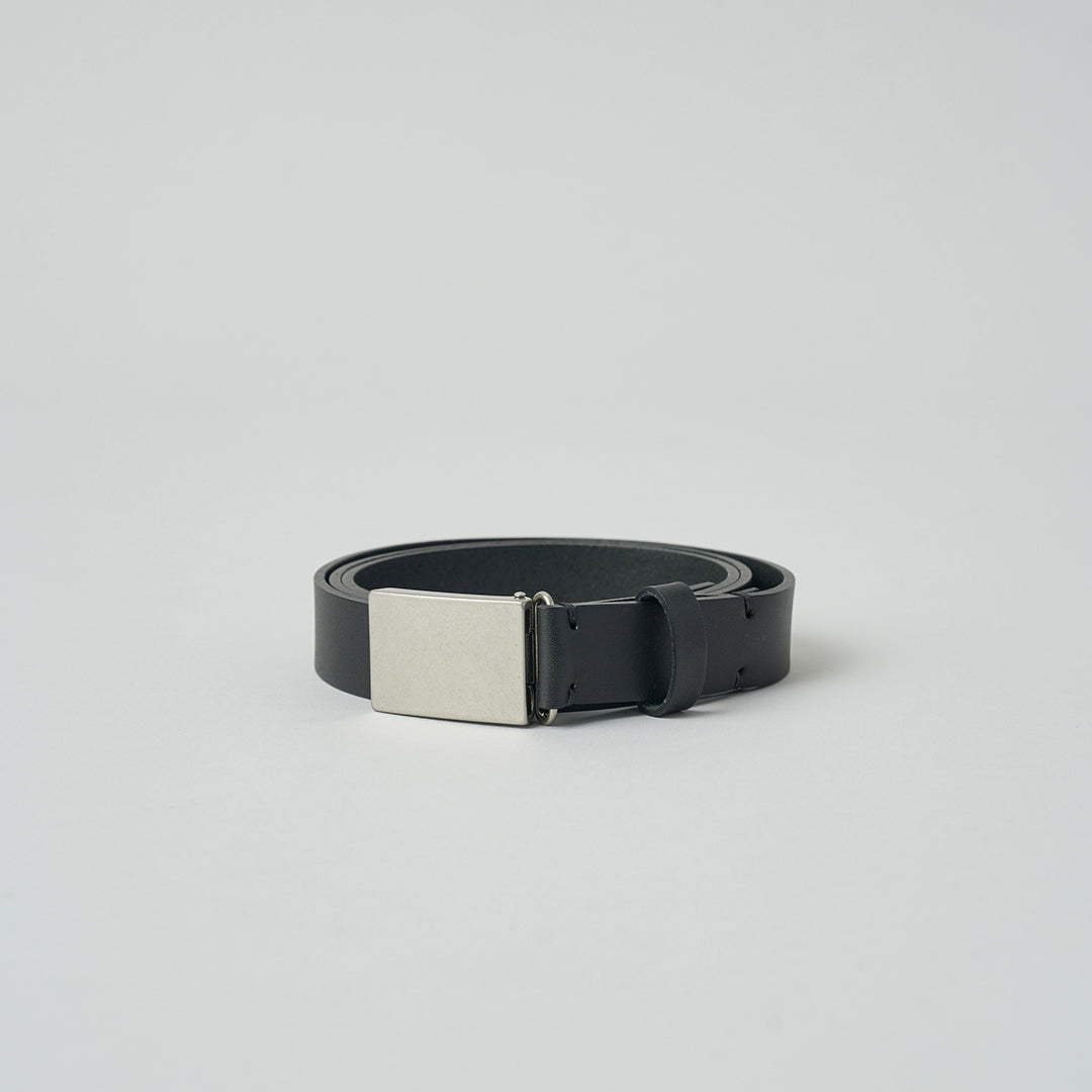 LEATHER BELT / PLAIN BUCKLE