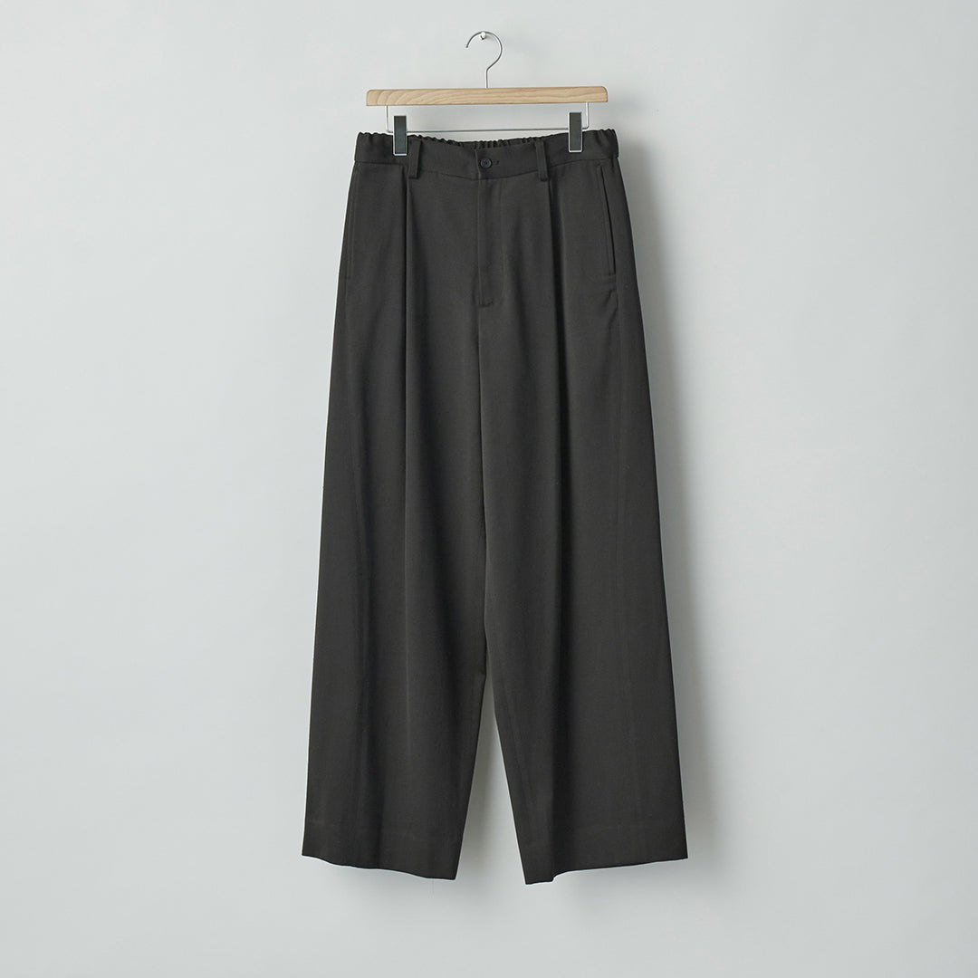W/SI SATIN TWIST SEAM WIDE EASY TROUSERS