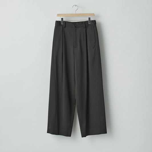 W/SI SATIN TWIST SEAM WIDE EASY TROUSERS