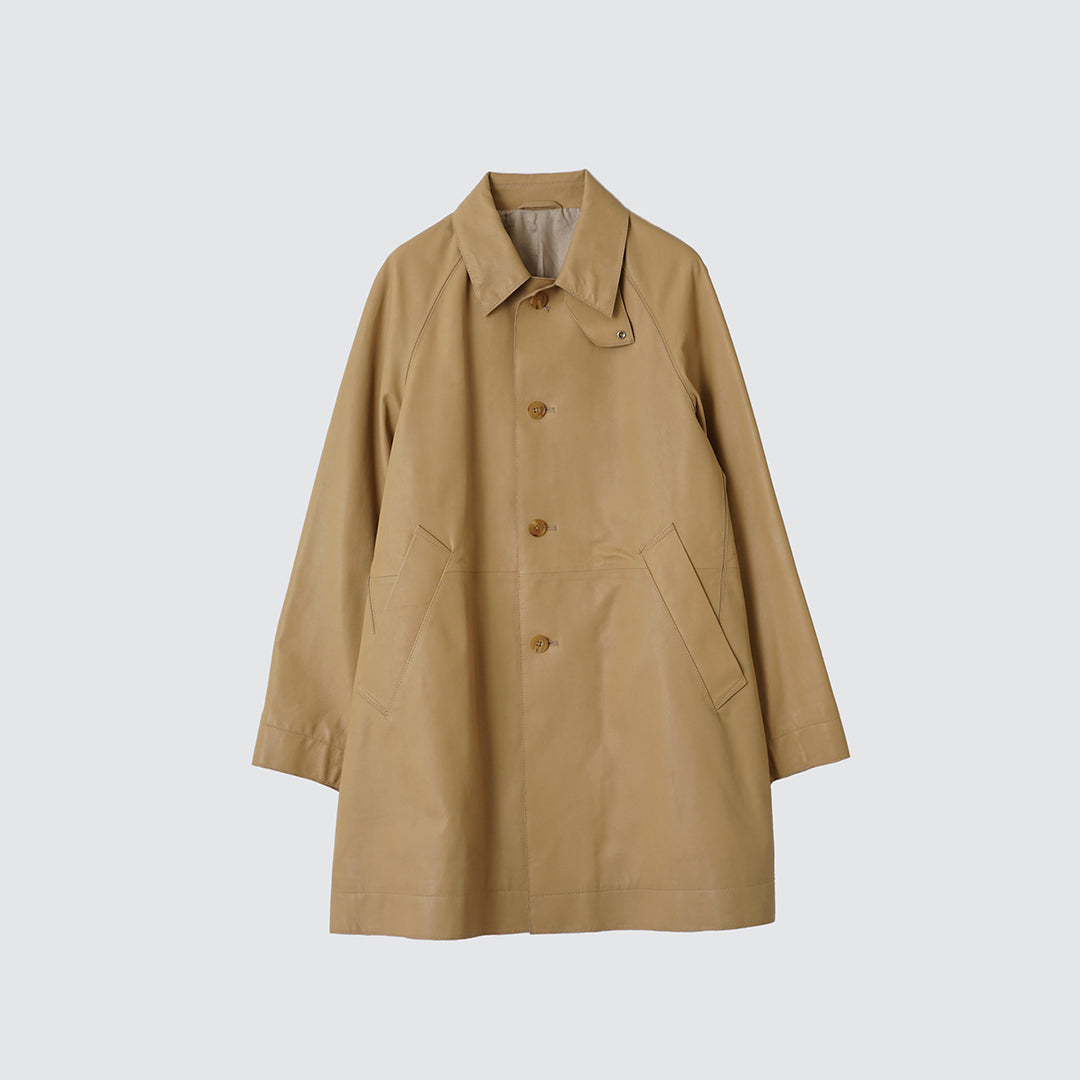 LEATHER CUT-OFF HALF COAT