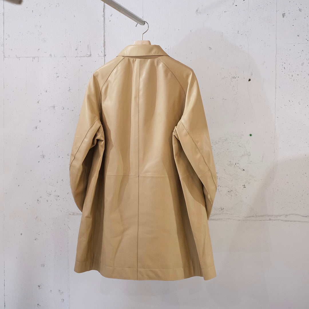 LEATHER CUT-OFF HALF COAT