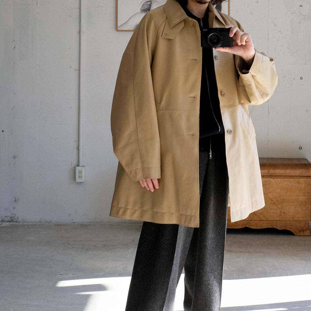 LEATHER CUT-OFF HALF COAT