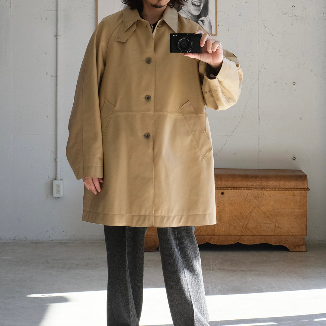 LEATHER CUT-OFF HALF COAT