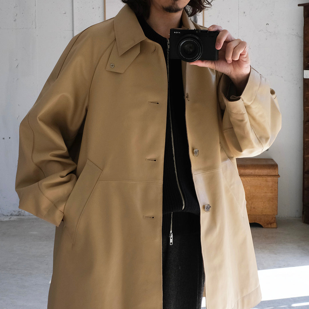 LEATHER CUT-OFF HALF COAT