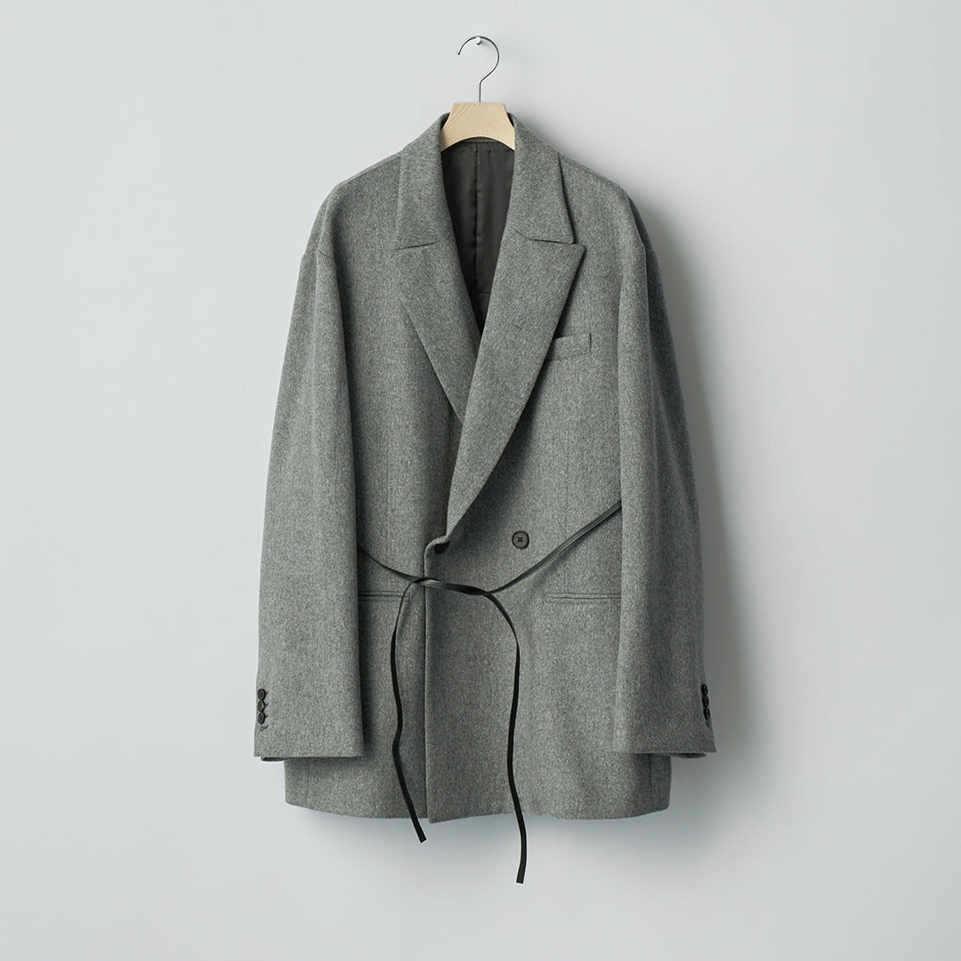 W/CA BEAVER BACK SLASH PEAK LAPEL JACKET