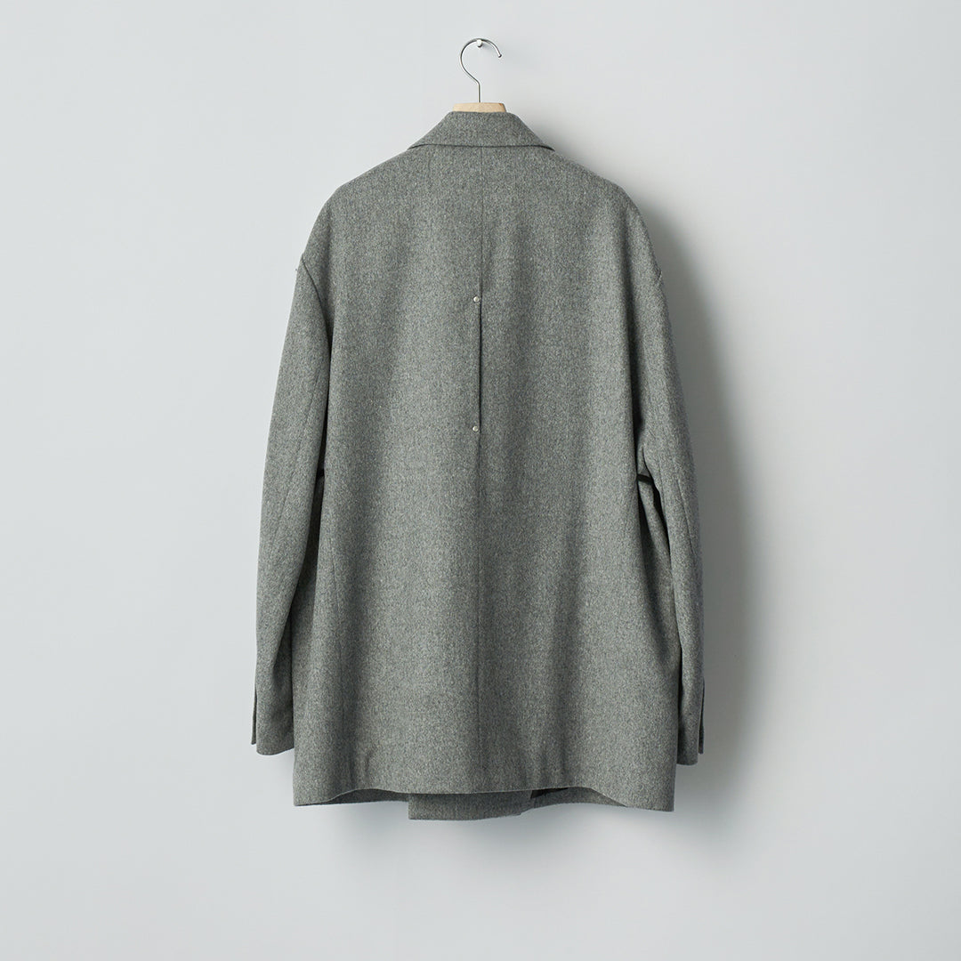 W/CA BEAVER BACK SLASH PEAK LAPEL JACKET