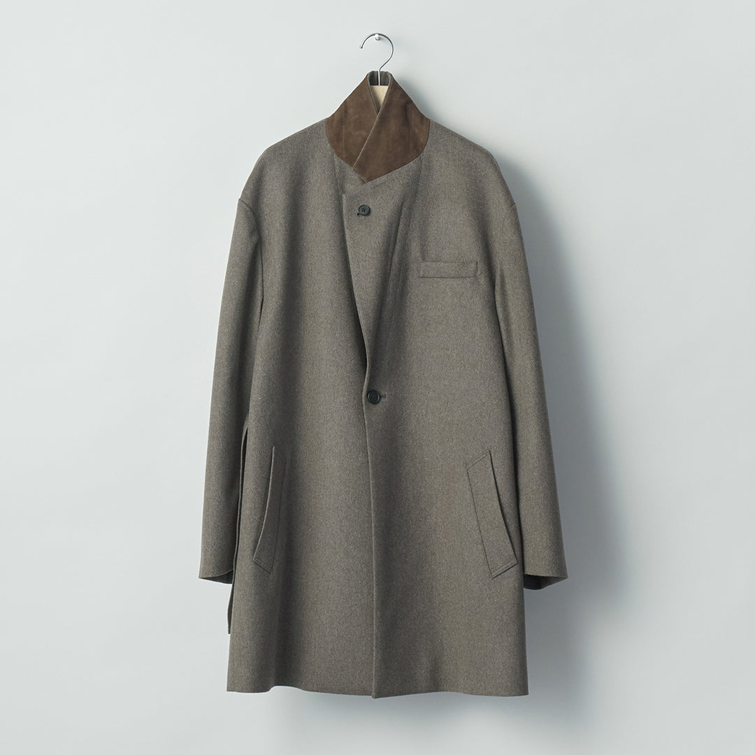 WOOL DOESKIN HALF COAT