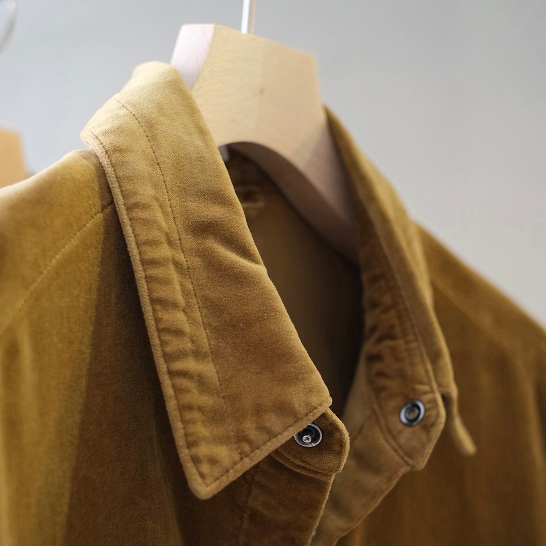 GARMENT DYE VELVET SHIRT