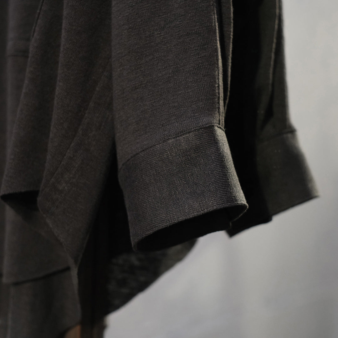 Big Raglan-sleeve Jersey Shirt
