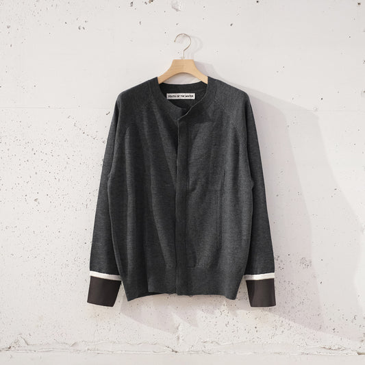 CREW NECK CARDIGAN