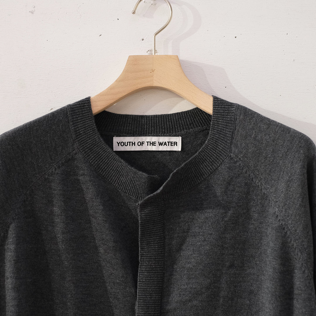 CREW NECK CARDIGAN