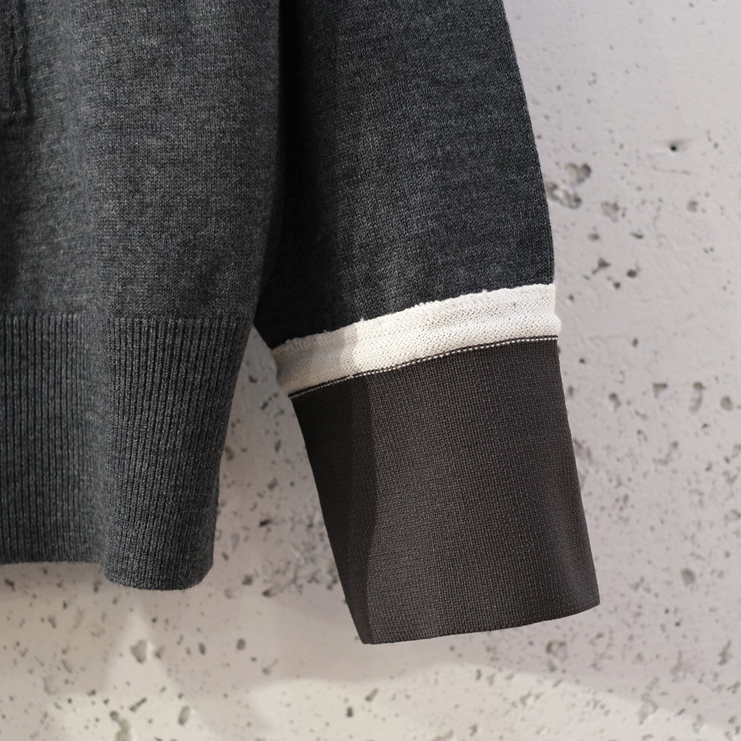 CREW NECK CARDIGAN