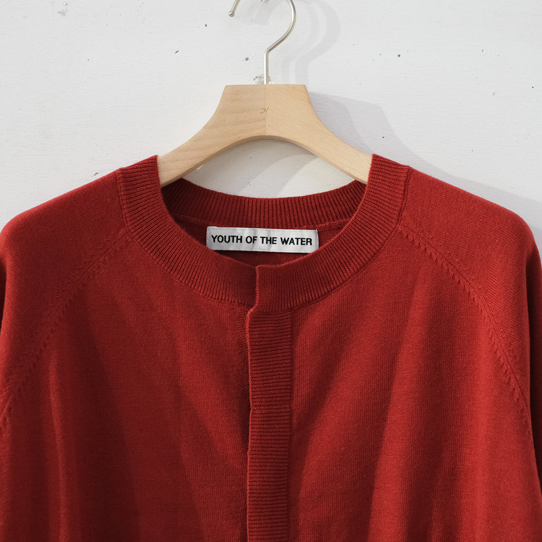 CREW NECK CARDIGAN