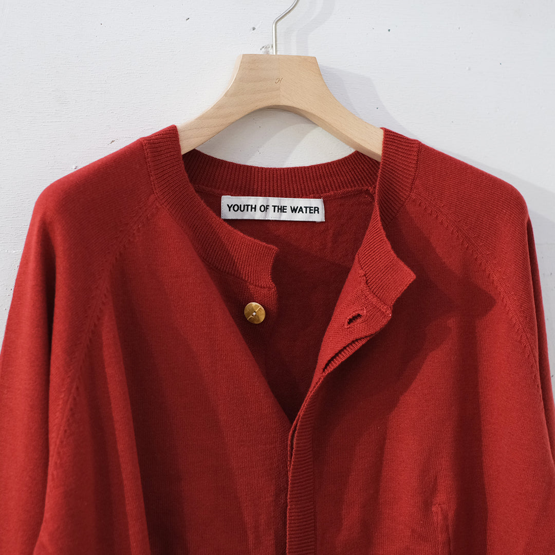 CREW NECK CARDIGAN