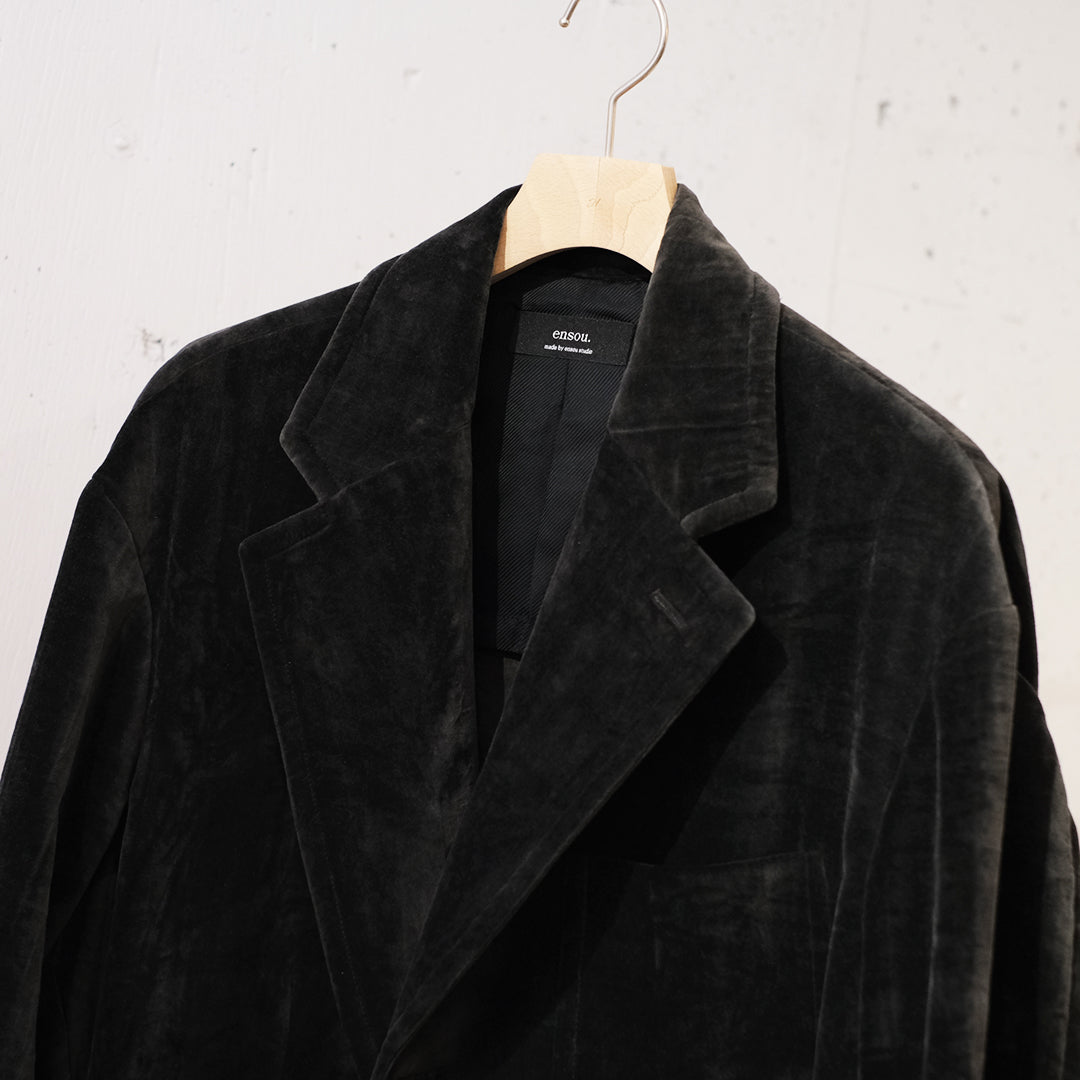 ensou. (エンソウ) - Hypersized Blazer (Sumi-dyed Black) | Harmonia