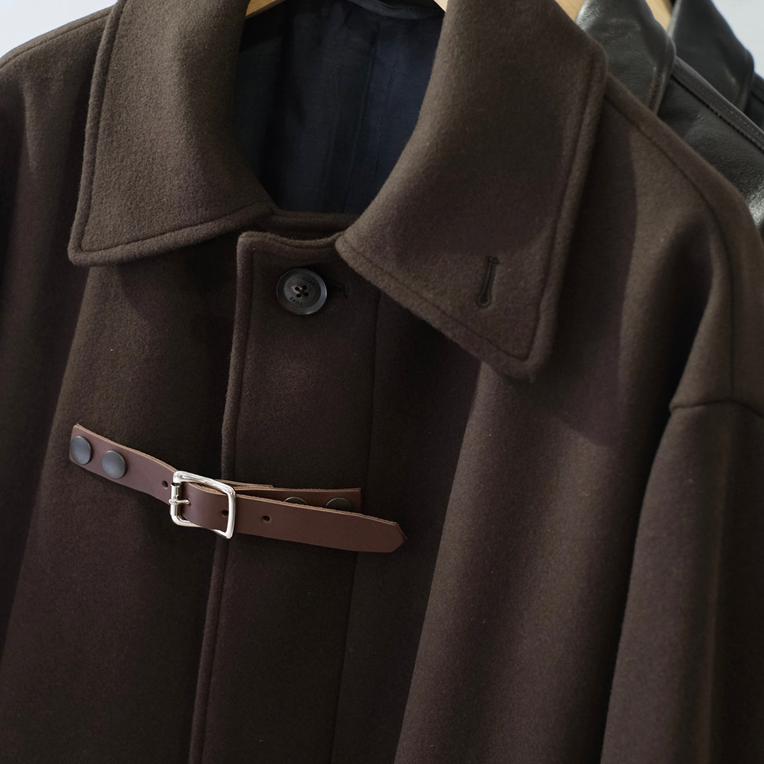 MELTON BIG BALMACAAN COAT