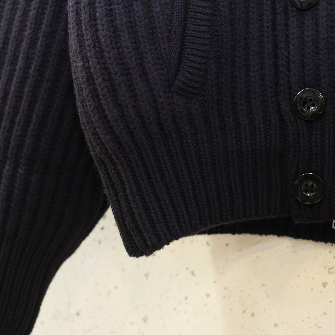 DOUBLE BREASTED KNIT BLOUSON