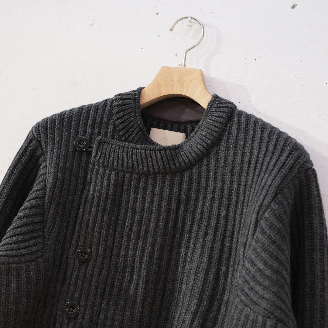 DOUBLE BREASTED KNIT BLOUSON