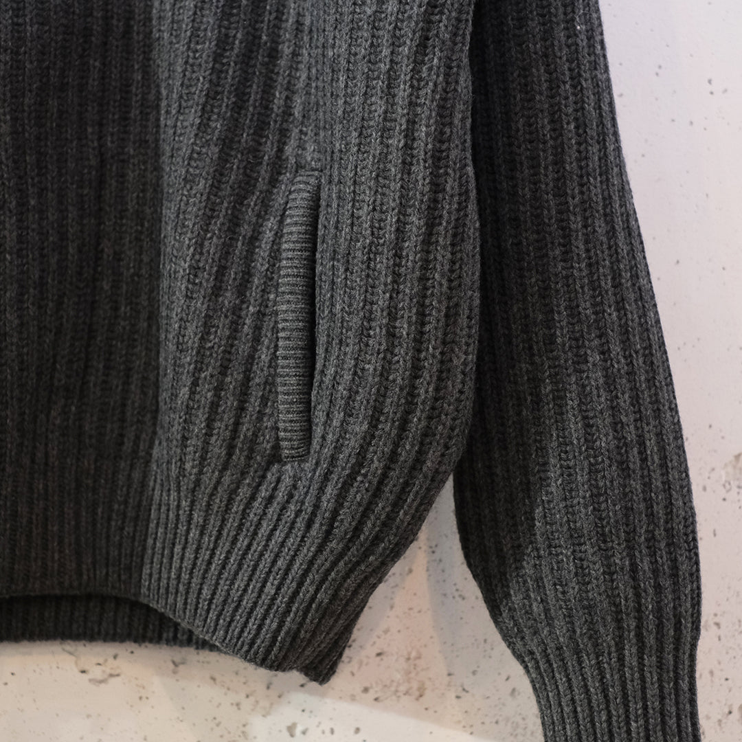 DOUBLE BREASTED KNIT BLOUSON
