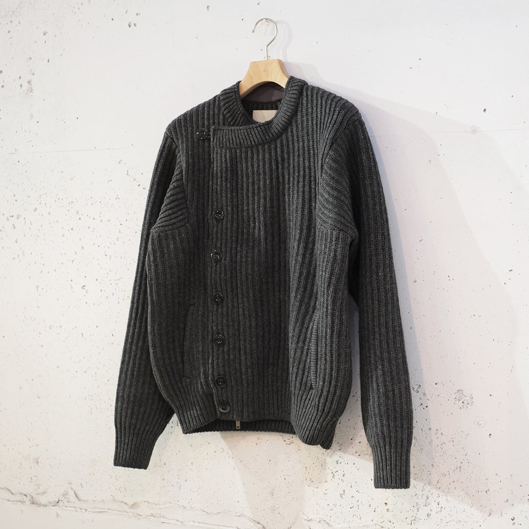 DOUBLE BREASTED KNIT BLOUSON
