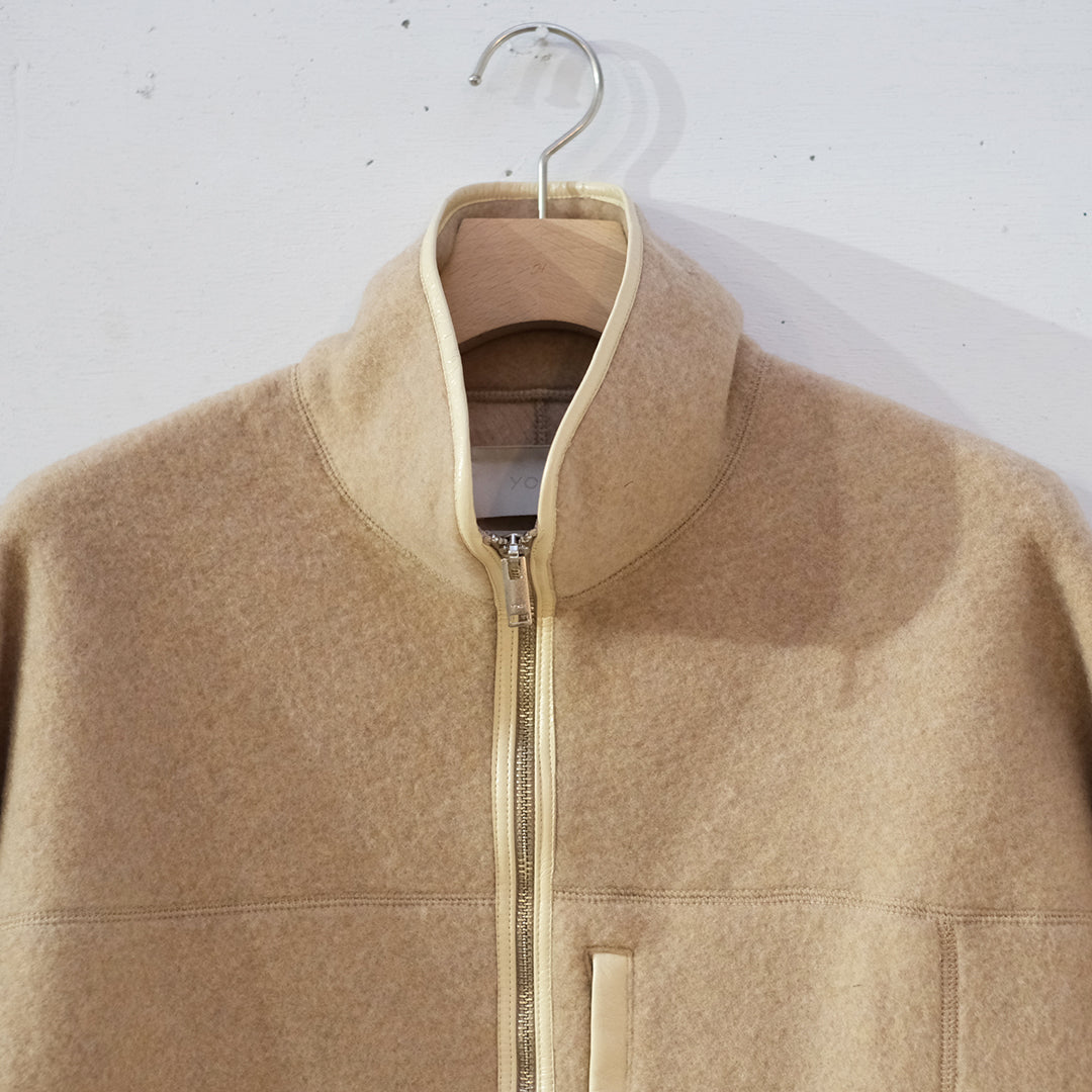 WOOL FLEECE ZIP BLOUSON