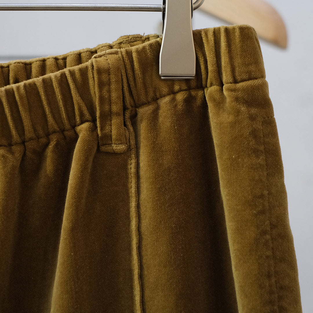 GARMENT DYE VELVET EASY PANTS