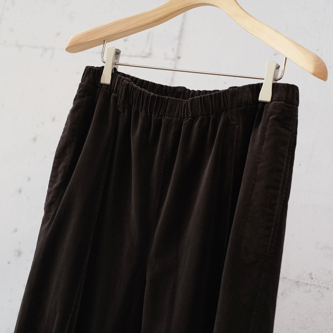 GARMENT DYE VELVET EASY PANTS