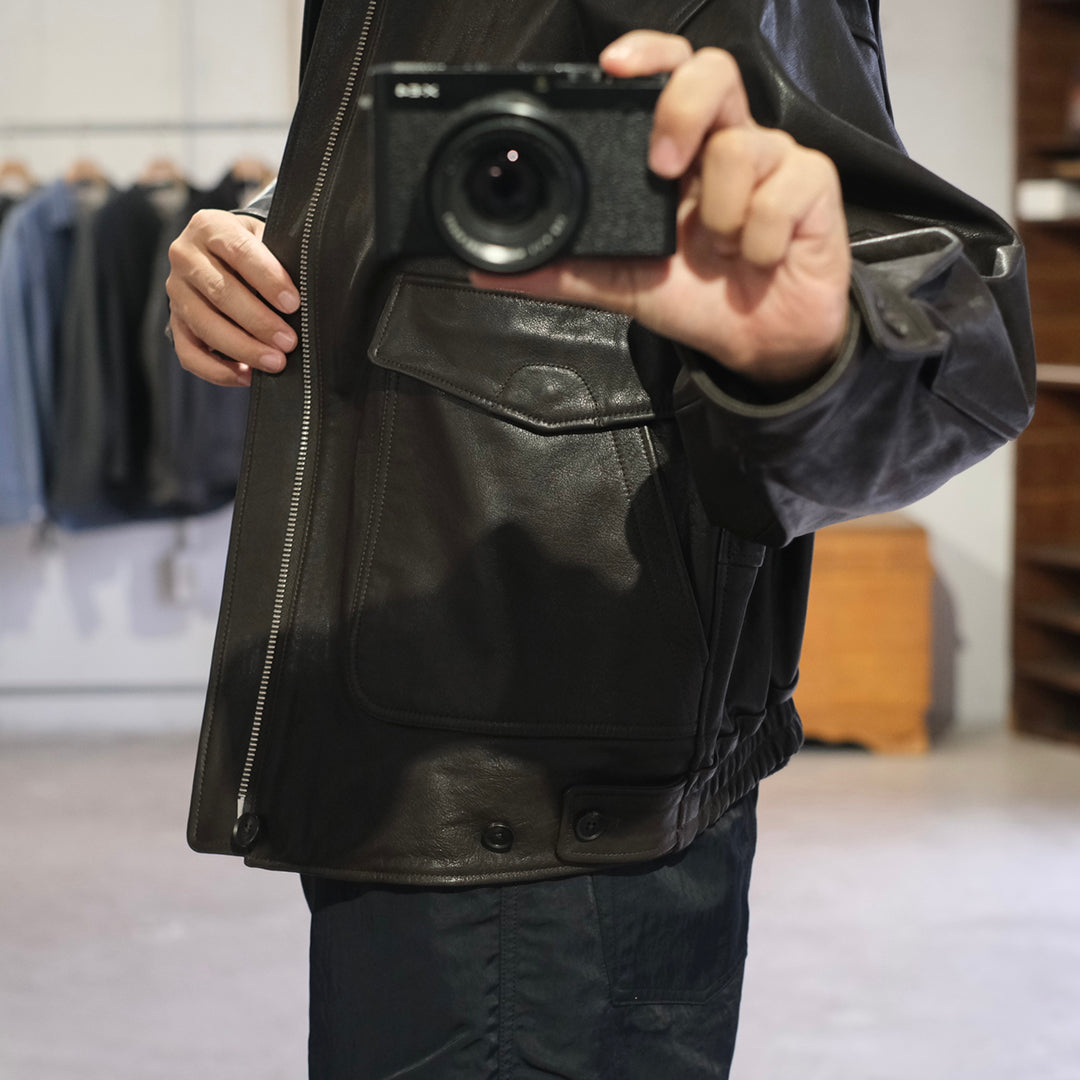 LEATHER FLIGHT JACKET